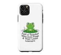Just A Teacher Loves Frogs Little Learners Funny Frog Gift Case for iPhone 11 Pro