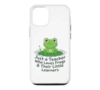Just A Teacher Loves Frogs Little Learners Funny Frog Gift Case for iPhone 12/12 Pro