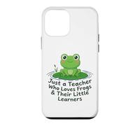 Just A Teacher Loves Frogs Little Learners Funny Frog Gift Case for iPhone 12 mini