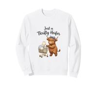 Just a Thrifty Heifer Shopping Cart Bargain Hunter Sweatshirt