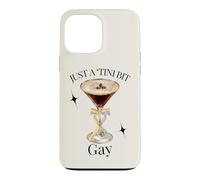 Just A Tini Bit Gay Rainbow Bow Espresso Martini Time Case for iPhone 13 Pro Max