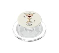 Just A Tini Bit Gay Rainbow Bow Espresso Martini Time PopSockets PopGrip for MagSafe