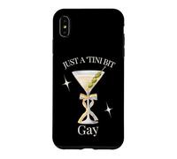 Just A Tini Bit Gay Rainbow Bow Olives Dirty Martini Time Case for iPhone XS Max