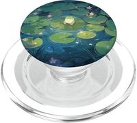 Just A Tiny Cute Frog Sitting On A Lily Pad PopSockets PopGrip for MagSafe