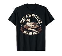 Just A Whittler and His Knife Duck Woodcarving T-Shirt
