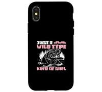 Just A Wild Type Kind Of Girl Funny Zoology For A Zoologist Case for iPhone X/XS