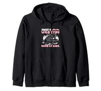 Just A Wild Type Kind Of Girl Funny Zoology For A Zoologist Zip Hoodie