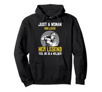 Just a woman who love her legend yes he is a welder Pullover Hoodie