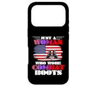 Just a Woman Who Once Wore Combat Boots Us Female Veterans Case for iPhone 17 Pro