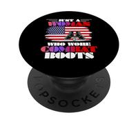 Just a Woman Who Once Wore Combat Boots Us Female Veterans PopSockets Adhesive PopGrip