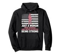 Just A Woman Who Served And Never Stopped Being Strong Pullover Hoodie