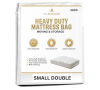 Just Accessories® Heavy Duty Mattress Bag For Storage Moving Removal Mattress Polythene Protector Cover (4 ft Small Double 4' Mattress Bag)