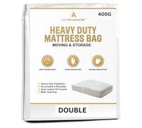 Just Accessories® Heavy Duty Mattress Bag For Storage Moving Removal Mattress Polythene Protector Cover (4ft 6" Double 4'6" Mattress Bag)