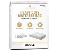 Just Accessories® Heavy Duty Mattress Bag For Storage Moving Removal Mattress Polythene Protector Cover (3ft Single 3' Mattress Bag)