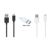Just Accessories® Micro USB Charger Charging Power Lead Compatible for Samsung Galaxy A3 2015 A3 2016 3M Metre 300CM White