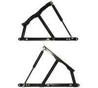 Just Accessories - Pneumatic Storage Bed Lift Hinge Mechanism for Divan Ottoman Beds with Heavy Duty 2X 1200NM Gas Spring Struts, Steel, Black