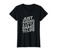 Just Adding a Little Shake to Life Parkinson's Awareness Value Graphic T-Shirt, Women, Black, S