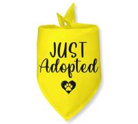 Just Adopted Dog Bandana Adopt Me Bandanas for Dog Adoption Gotcha Day | Adopted Dog Bandana Baby Dog Announcement Adopt Me Pets Scarf for Small Medium Dogs & Cats