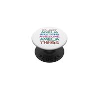 Just Amelia Doing Awesome Amelia Things Funny PopSockets Adhesive PopGrip