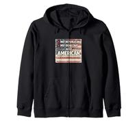 Just American Patiotic Values Not Republicans or Democrats Zip Hoodie