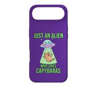Just an Alien Who Loves Capybaras Cute UFO Flying Saucers Case for iPhone Air