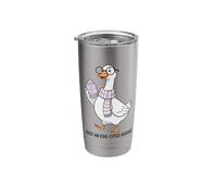 Just an Egg-Cited Goose Easter Cute Stainless Steel Insulated Tumbler