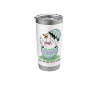 Just an Egg-Cited Goose Easter Funny Stainless Steel Insulated Tumbler