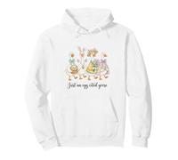 Just an Egg-cited Goose Funny Easter Geese Celebration Pullover Hoodie
