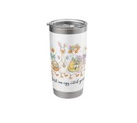 Just an Egg-Cited Goose Funny Easter Geese Celebration Stainless Steel Insulated Tumbler