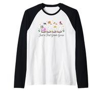 Just an Elementary Student Goose Raglan Baseball Tee