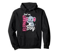 Just An Elephant Boy Elephant Pullover Hoodie