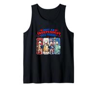 Just an Independent Bull Terrier 4th July US Flag Group Dogs Tank Top