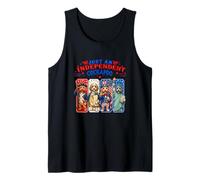Just an Independent Cockapoo 4th of July US Flag Group Dogs Tank Top