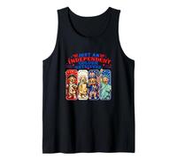 Just an Independent Golden Retriever 4th July Group Dogs Tank Top