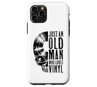 Just An Old Man Who Loves Vinyl Records Gothic Skull LP Case for iPhone 11 Pro