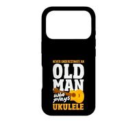 Just An Old Man Who Plays Ukulele Musician Case for iPhone 17 Pro