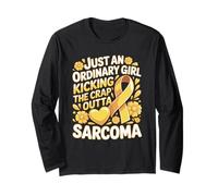 Just an Ordinary Girl Kicking The Crap Outta Sarcoma Long Sleeve T-Shirt