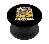 Just An Ordinary Girl Kicking The Crap Outta Sarcoma PopSockets Adhesive PopGrip