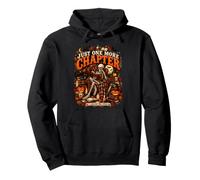 Just Another Chapter Skeleton Halloween Book Lover Pullover Hoodie