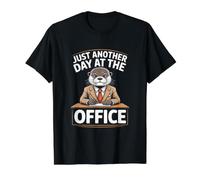 Just Another Day At The Office Humor Value Graphic T-Shirt, Men, Black, L