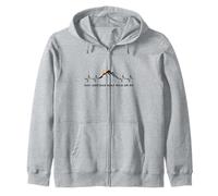 Just Another Half Mile Or So Heartbeat Hiking Mountain Hiker Zip Hoodie