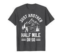 Just Another Half Mile or So - Take a Hike Funny Hiking T-Shirt, Men, Dark Heather Grey, 5X-Large