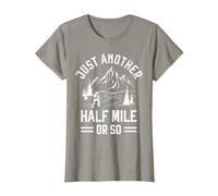 Just Another Half Mile or So - Take a Hike Funny Hiking T-Shirt, Women, Slate Grey, 3X-Large