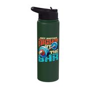 Just Another Night At The Bar Funny Weightlifting Gym Stainless Steel Insulated Water Bottle