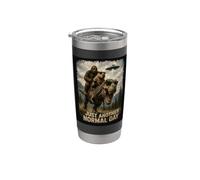 Just Another Normal Day | Retro Bigfoot Capybara T-Rex Stainless Steel Insulated Tumbler