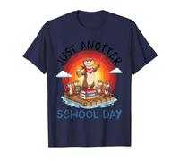Just Another School Day Otter Teacher Raft Learning Scene Go T-Shirt