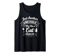 Just Another Wineoholic Who Has A Cat Problem Cats and Wine Tank Top