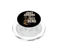 Just Around The Next Bend Hiking Hiker Nature Gift Vintage PopSockets PopGrip for MagSafe