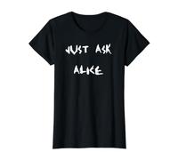 Just Ask Alice Value Graphic T-Shirt, Women, Black, M