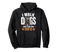 Just Ask For Info Dog Walker Pet Dog Walking Animal Owner Pullover Hoodie
